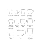 HKliving 70s Ceramics Latte Becher 2er-Set – Steinzeug, Brine